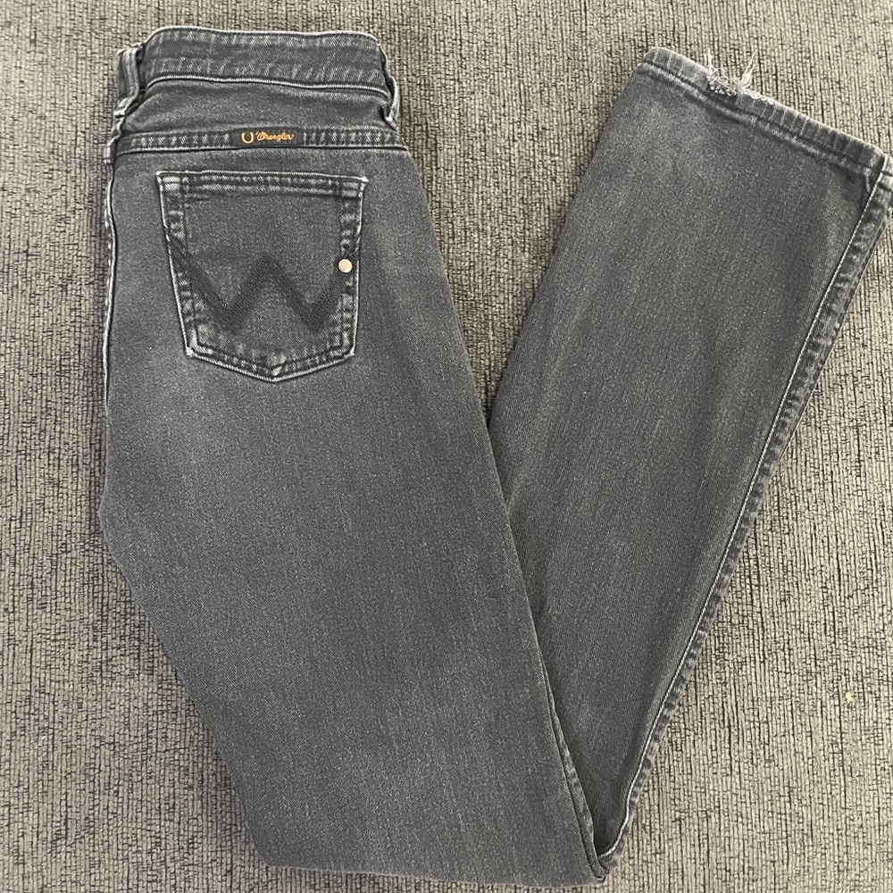 Wrangler Women's Straight Leg Gray Jeans